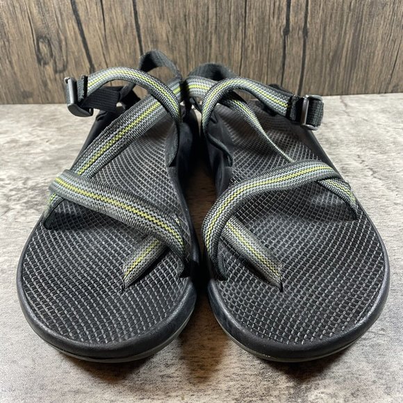Chaco Men\'s Z2 Sandals Blue Black Hiking Toe Loop Size 12